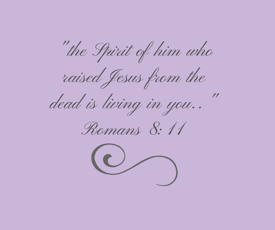 the Spirit of him who raised Jesus from the dead is living in you
